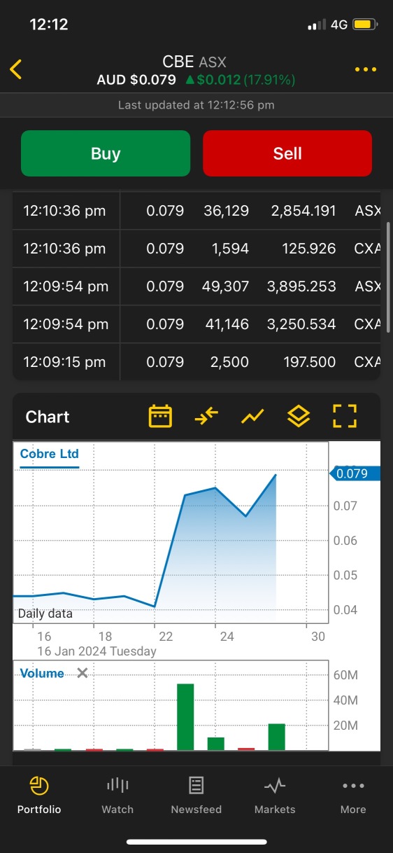铜价走高。今天的股票由矿业板块领涨，CBE持有的热门股票。在博茨瓦纳CBE和必和必拓合作中大规模发现铜金。当心并密切关注 CBE